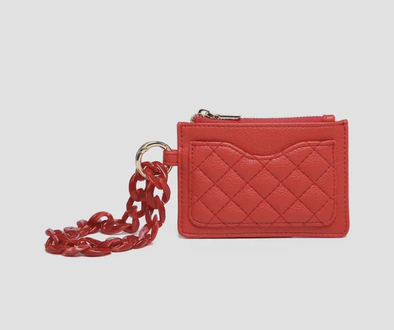 Red Rhodes Quilted Wallet