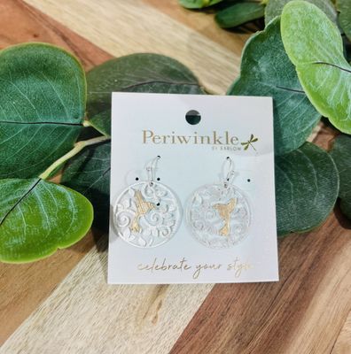 Hammered Hummingbird Earrings Hammered Hummingbird Earrings