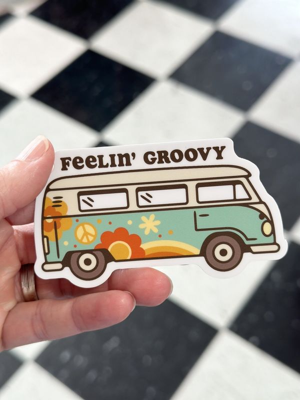 Feeling Groovy Sticker