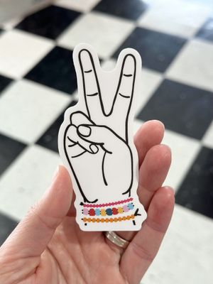 Throw Up A Peace Sign Sticker
