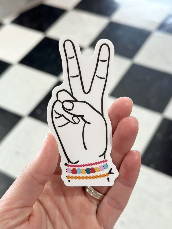 Throw Up A Peace Sign Sticker