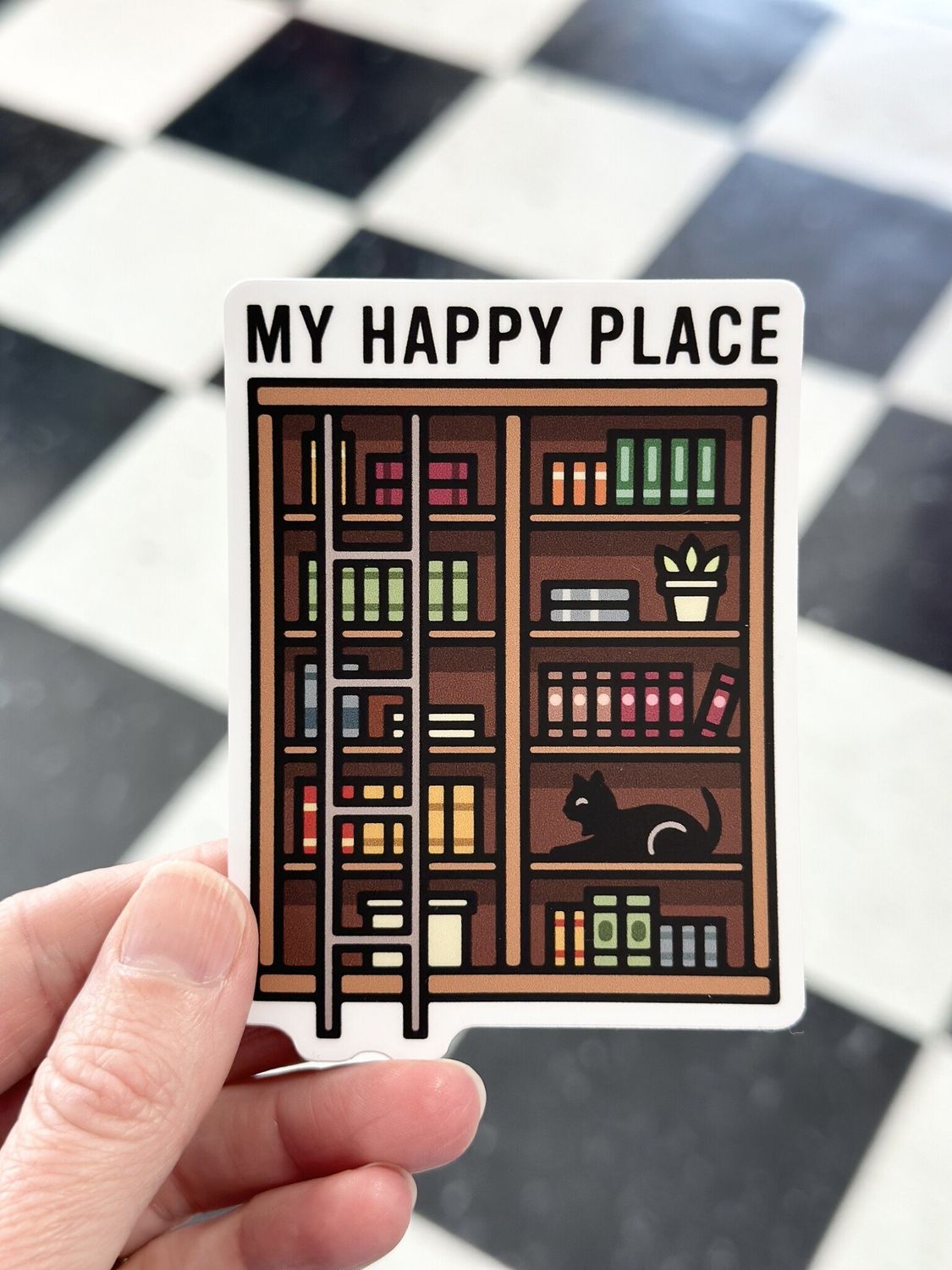 Books-My Happy Place Sticker