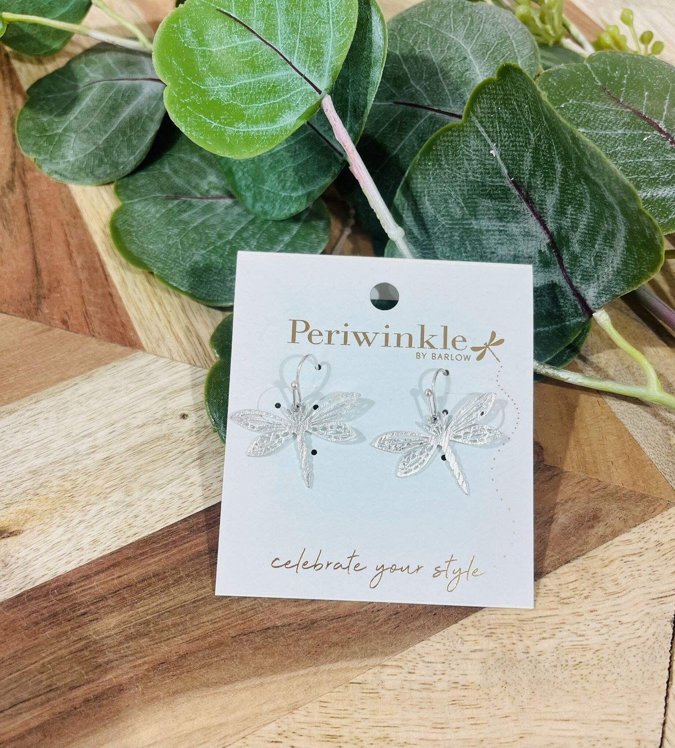 Brushed Dragonfly Earrings