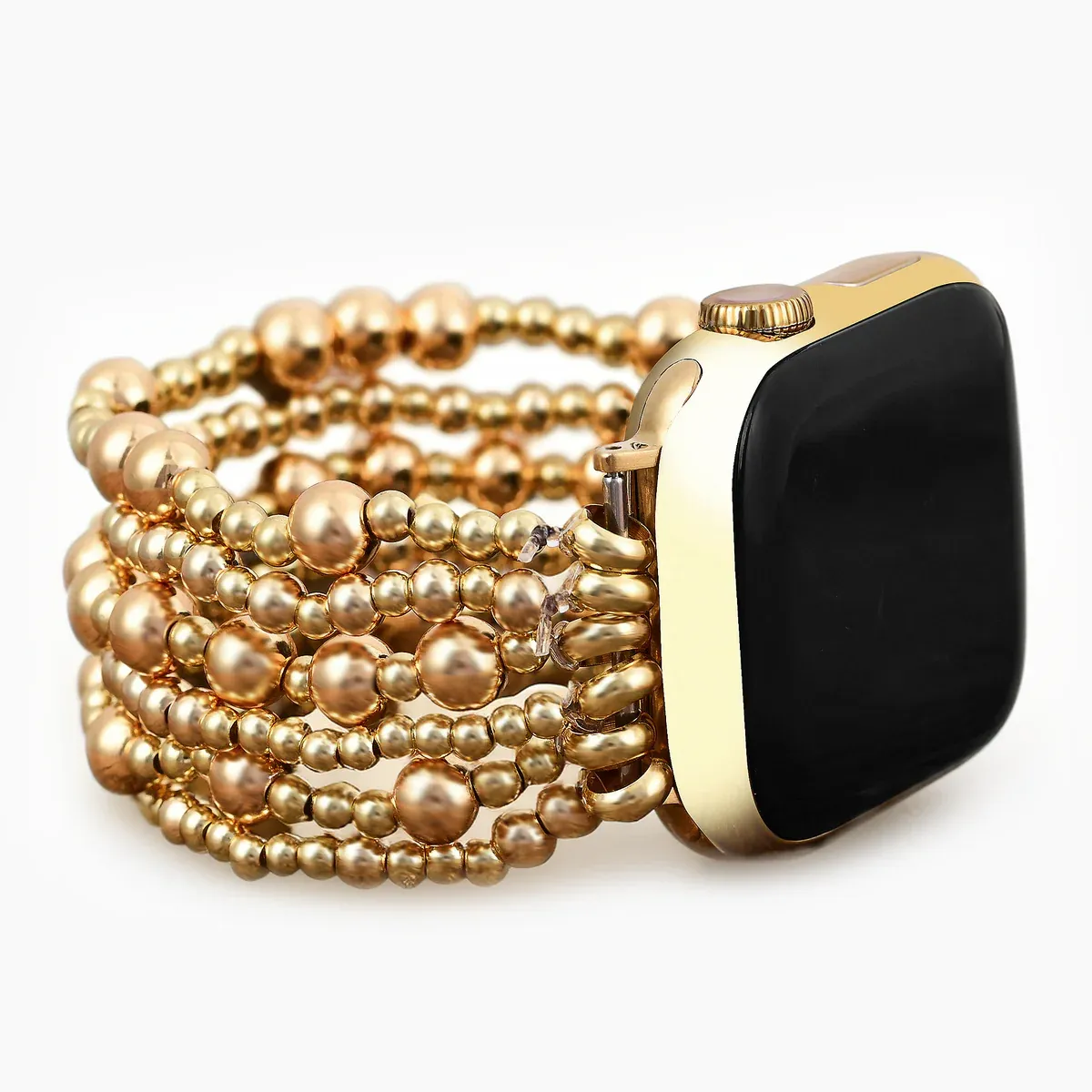 Golden Demure Stretch Apple Watch Band-Large