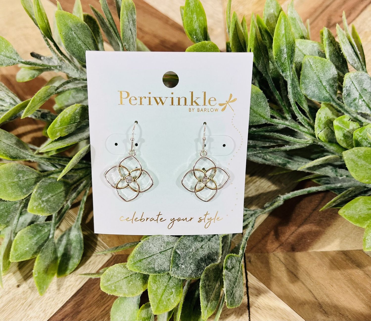 Two Tone Multi Layer Earrings