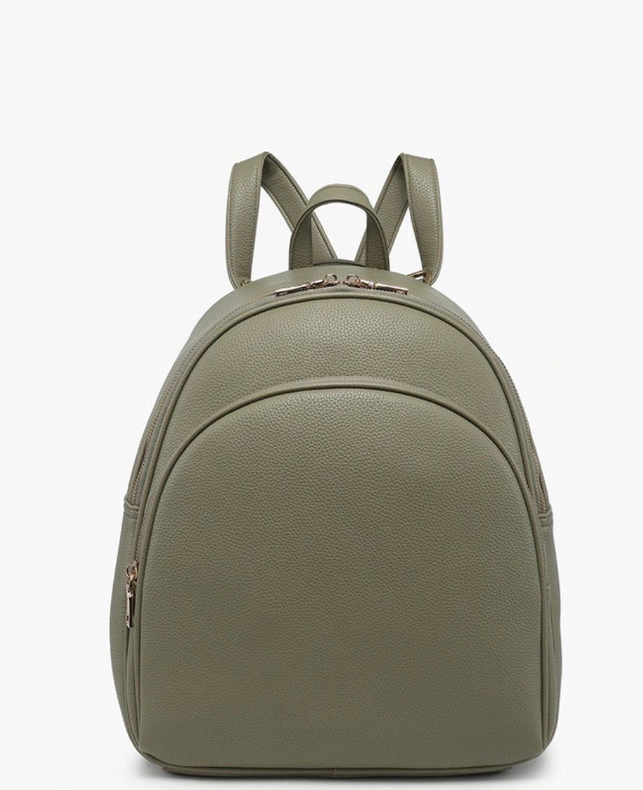 Simone Backpack Purse in Light Olive