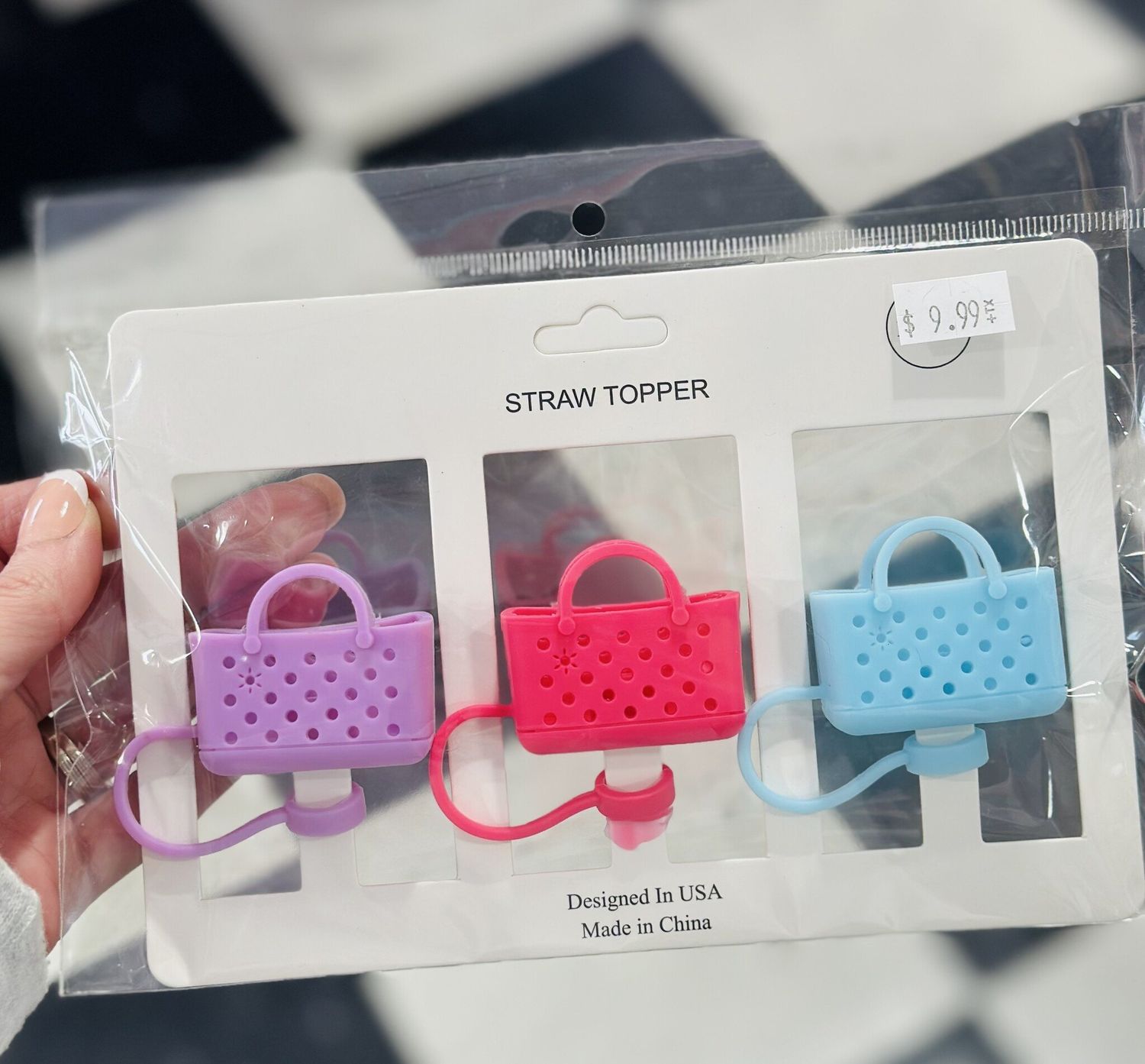 Mini Bogg Bag Straw Toppers-3 pack