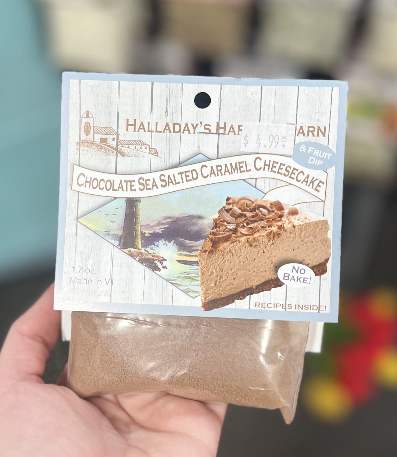 Halladay’s Chocolate Sea Salted Caramel Cheesecake Mix