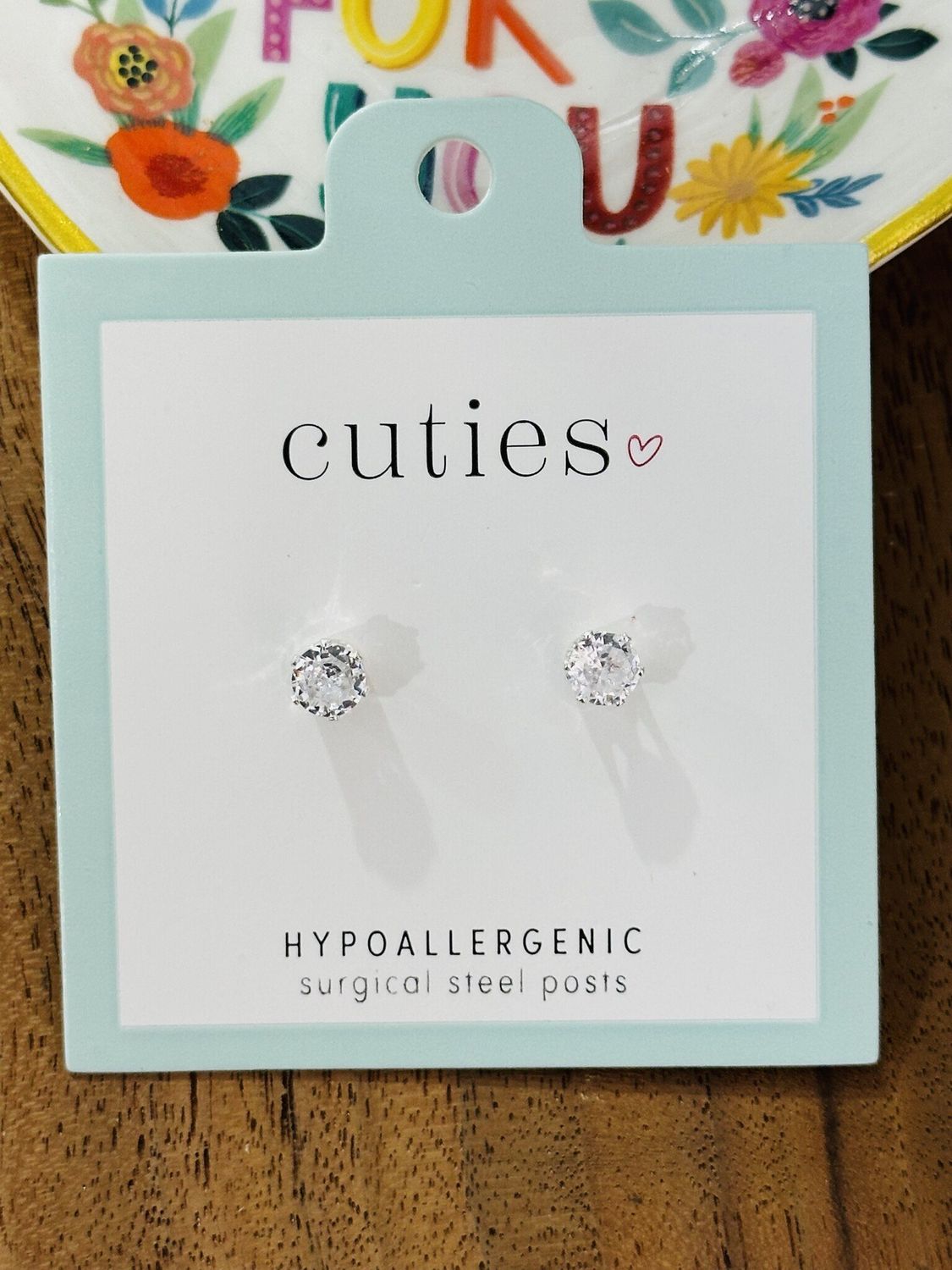 Silver Sparkle Studs