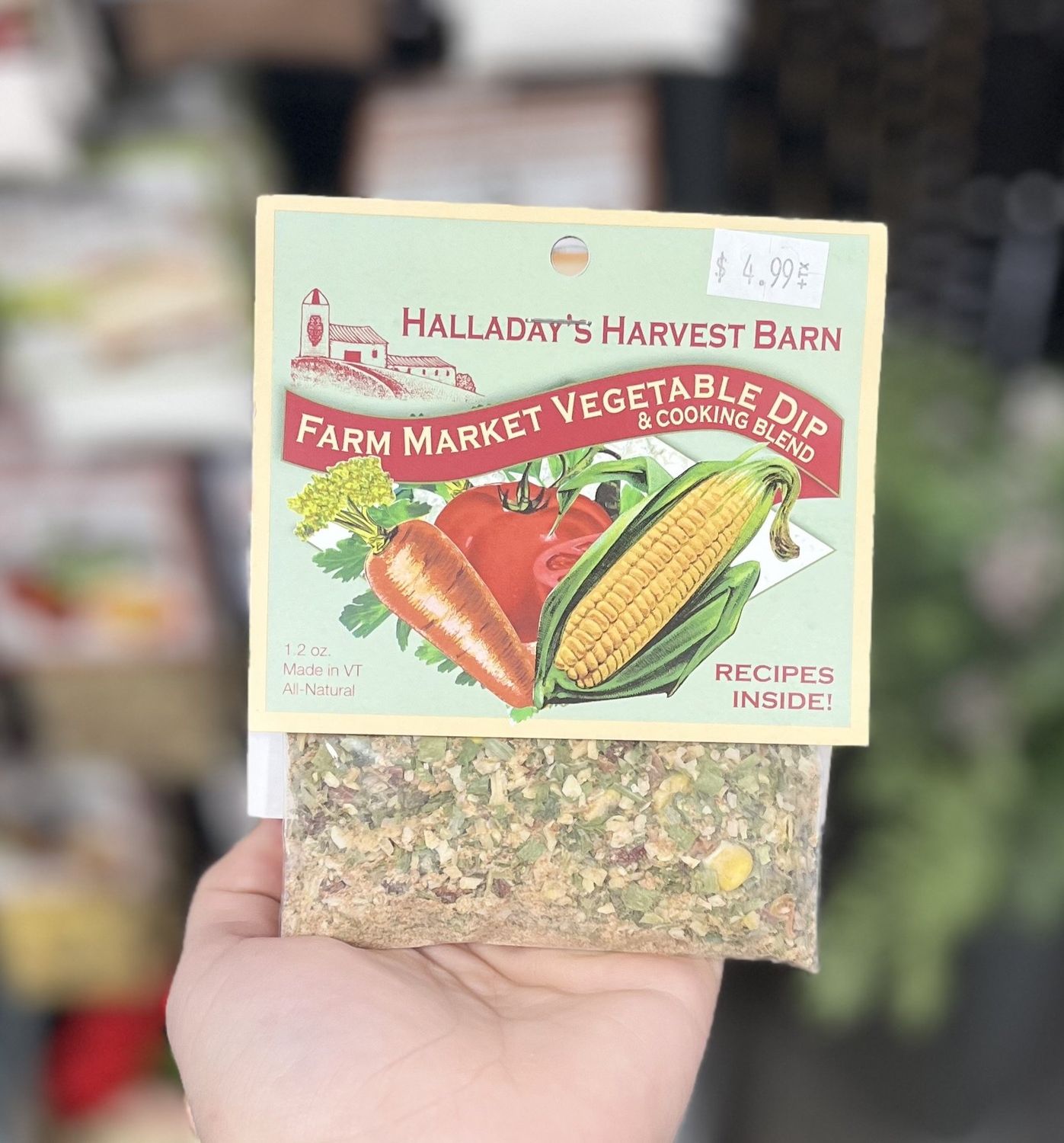 Halladay’s Farm Market Vegetable Dip Mix