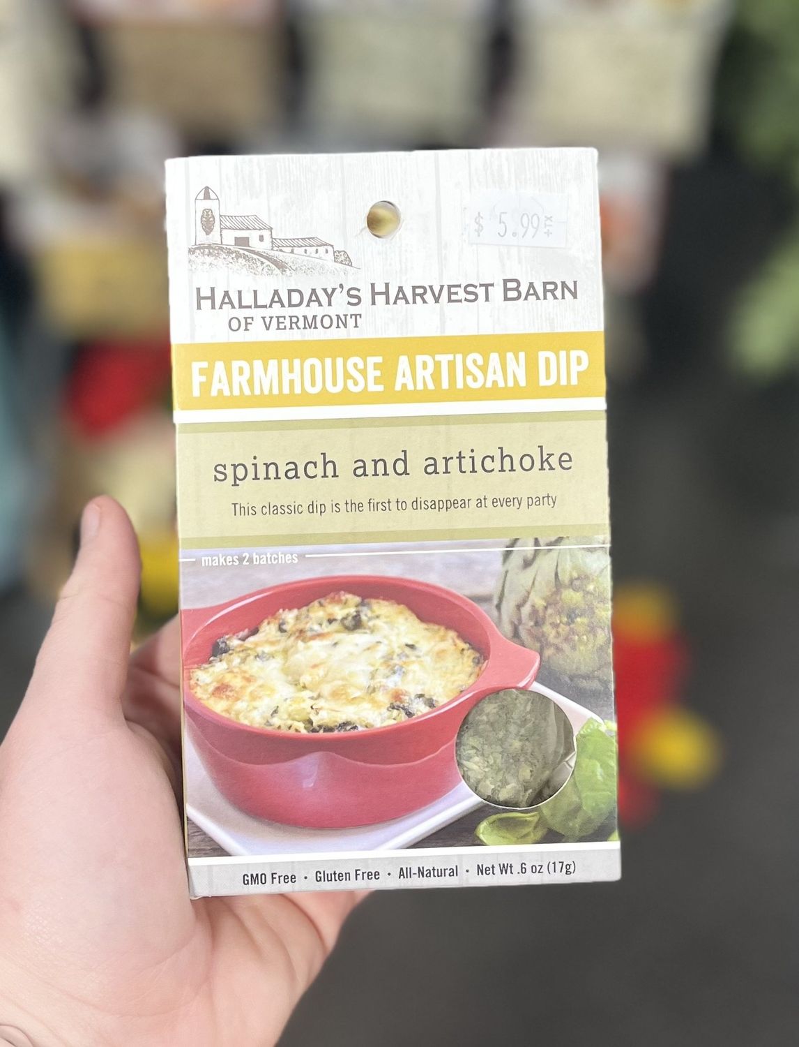 Halladay’s Artisan Spinach &amp; Artichoke Dip