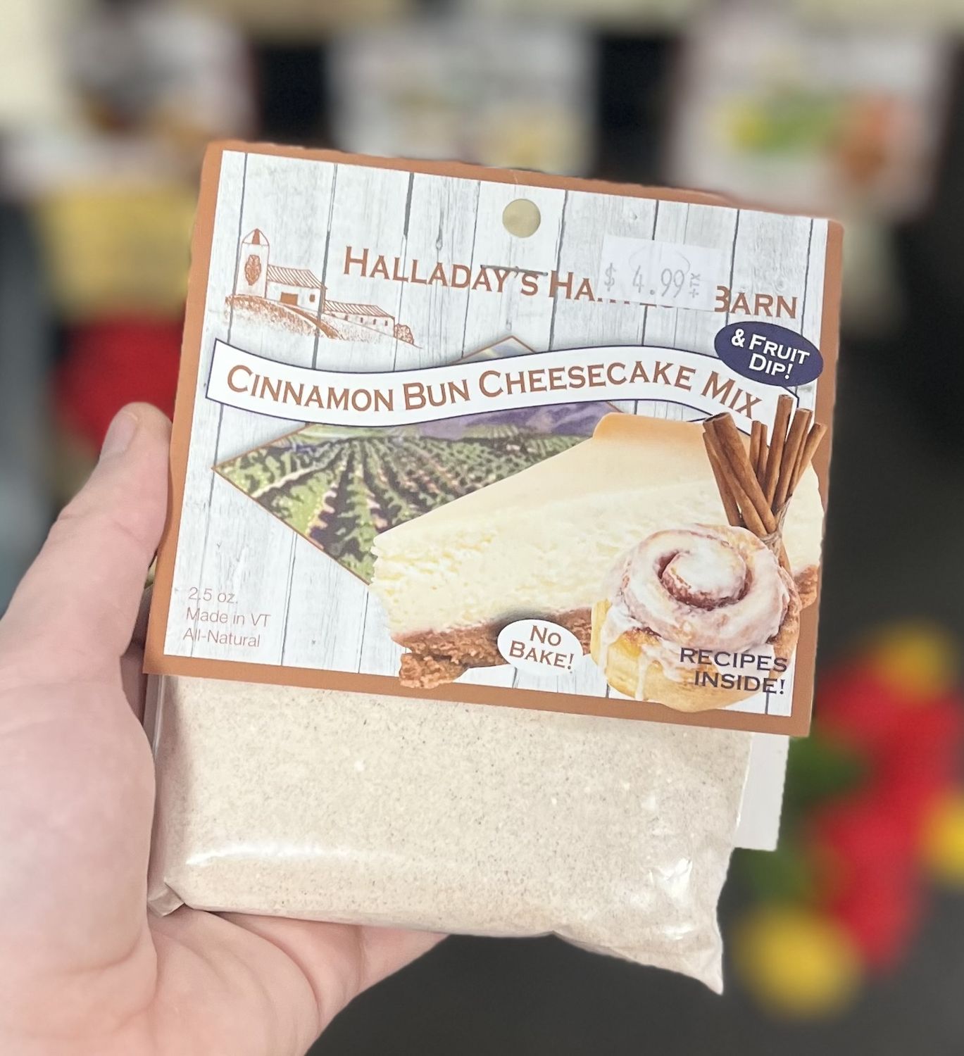 Halladay’s Cinnamon Bun Cheesecake Mix