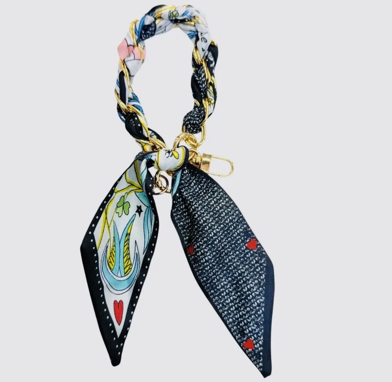 Feeling Free Silk Scarf Phone Wristlet/Bag Charm