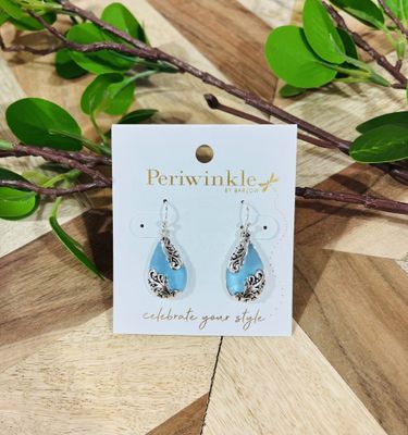 Sky Blue Filigree Earrings Sky Blue Filigree Earrings