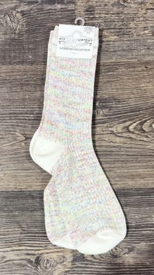 Birthday Cake Ribbed Crew Socks