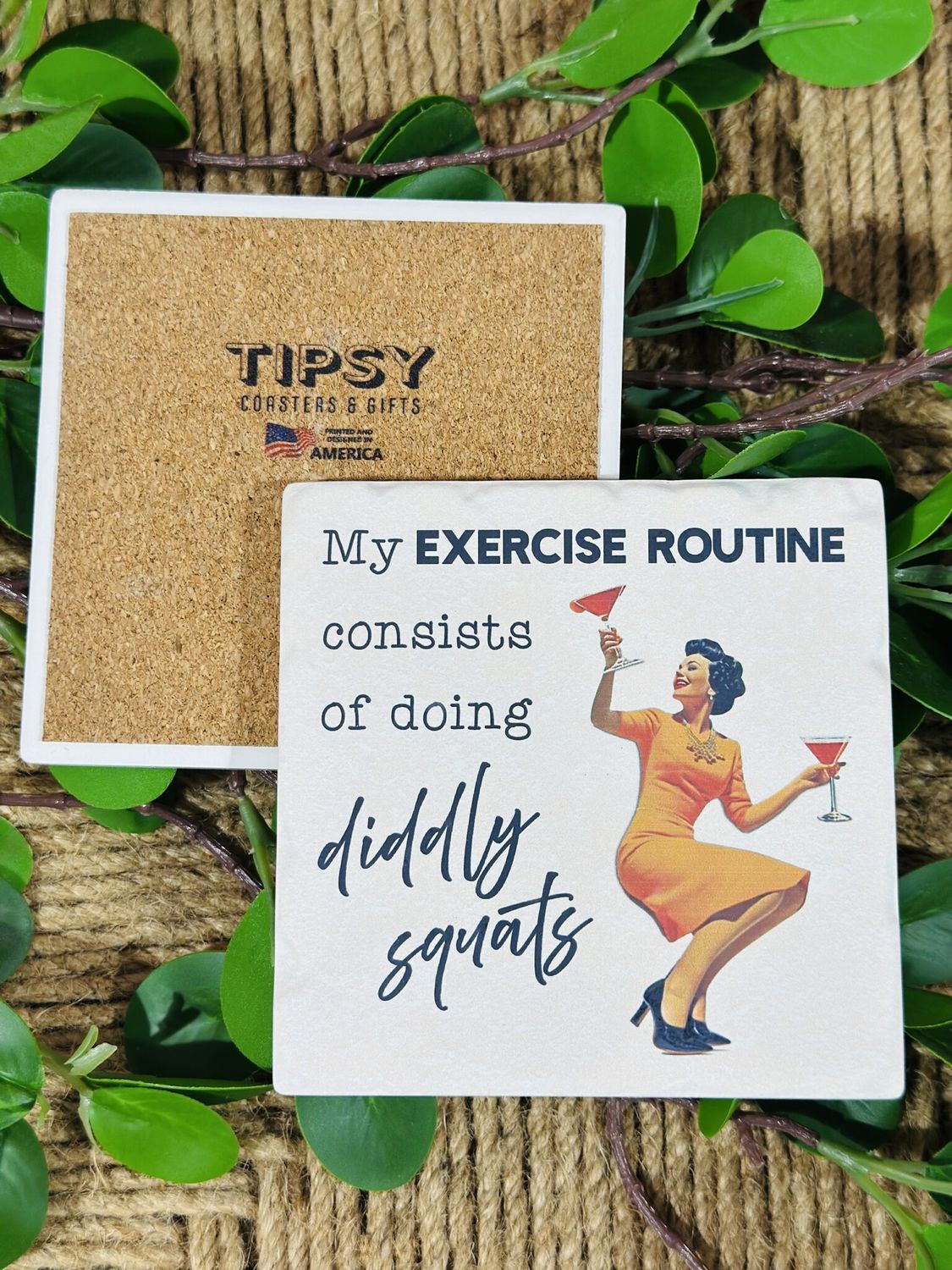 Diddly Squats Ceramic Coaster