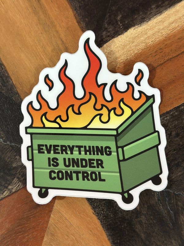Dumpster Fire Sticker
