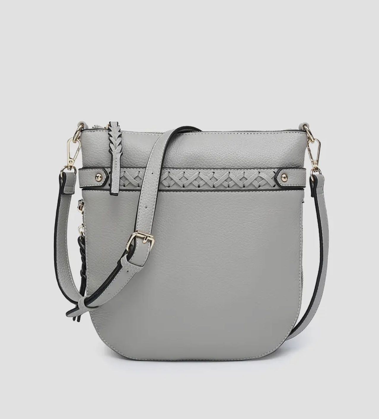Esther Whipstitch Crossbody in Grey