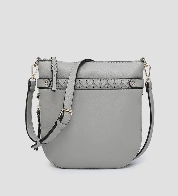 Esther Whipstitch Crossbody in Grey