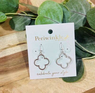 Silver Open Clover Earrings Silver Open Clover Earrings