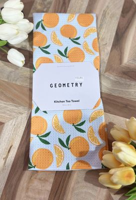 Geometry Sweet Orange Tea Towel Geometry Sweet Orange Tea Towel