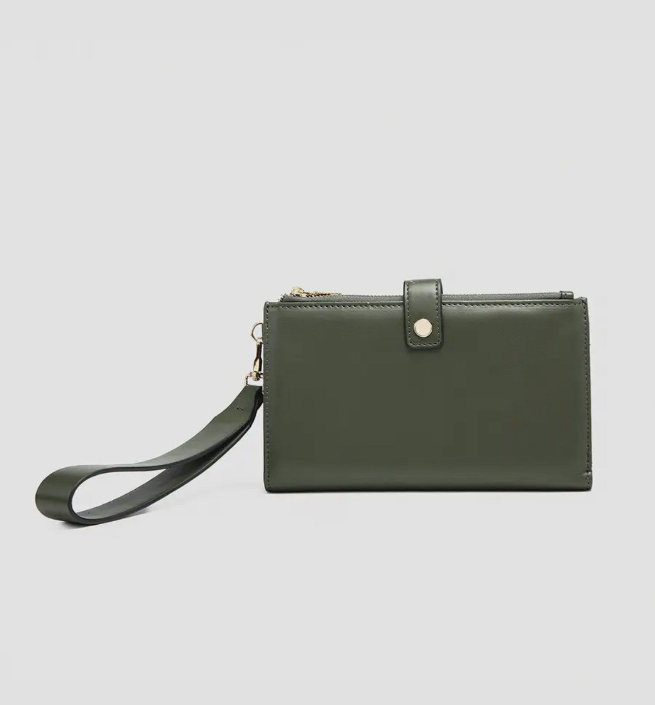 Lark Wallet with Wristlet in Olive