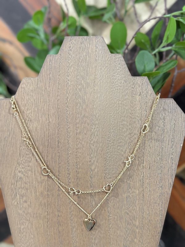 Drawing Hearts Layered Necklace