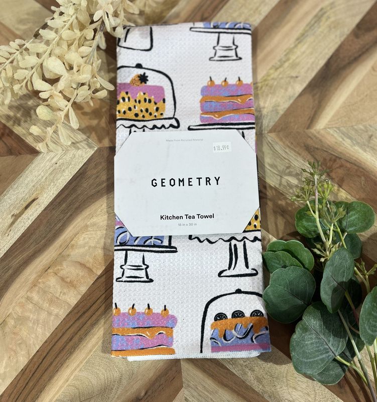 Cakes in the Window Tea Towel