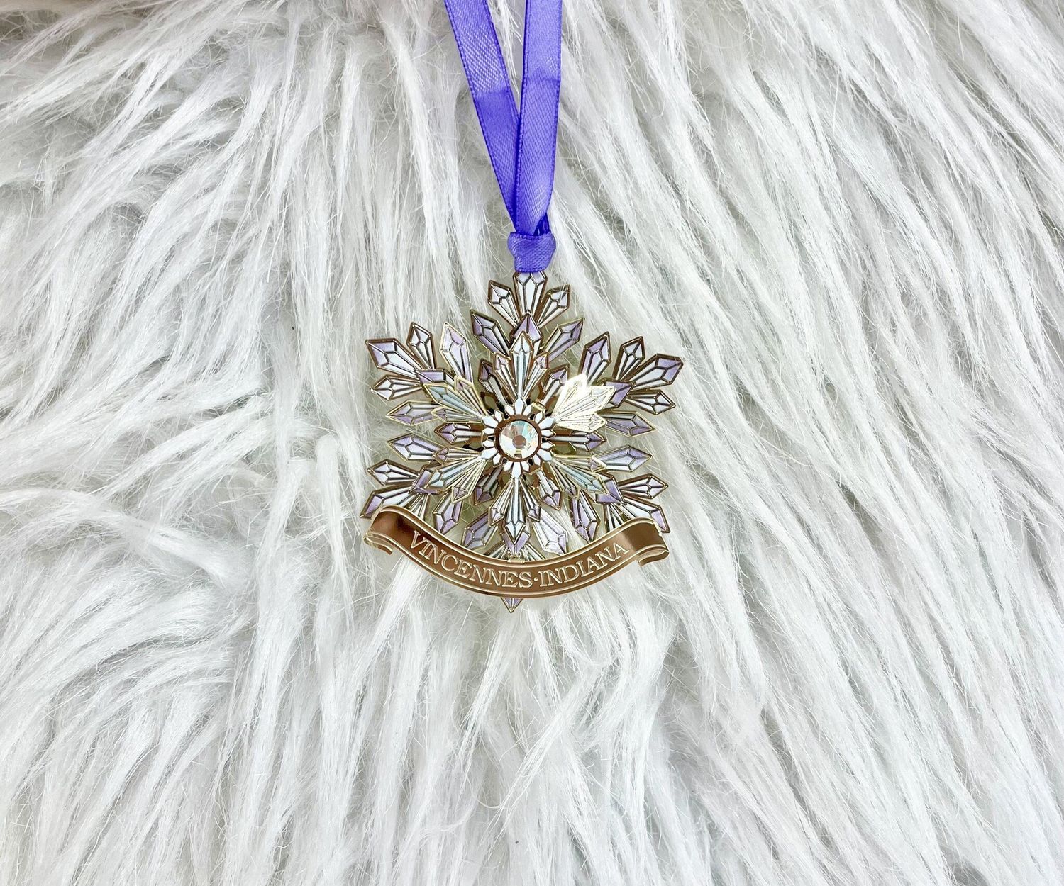Vincennes, IN Snowflake Ornament
