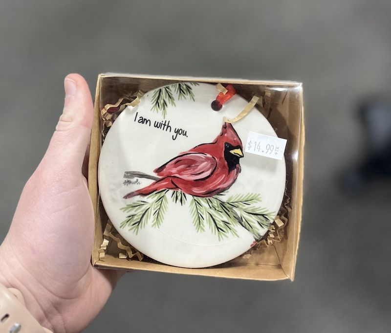Ceramic Cardinal Ornament