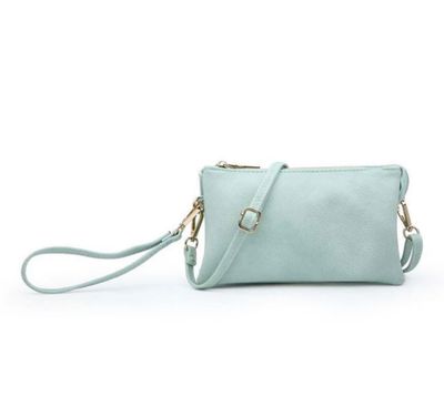Seafoam Triple Pocket Riley Clutch