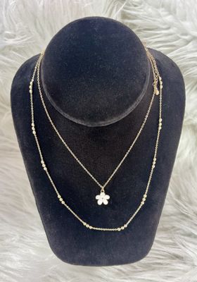 Dainty Flower Layered Necklace