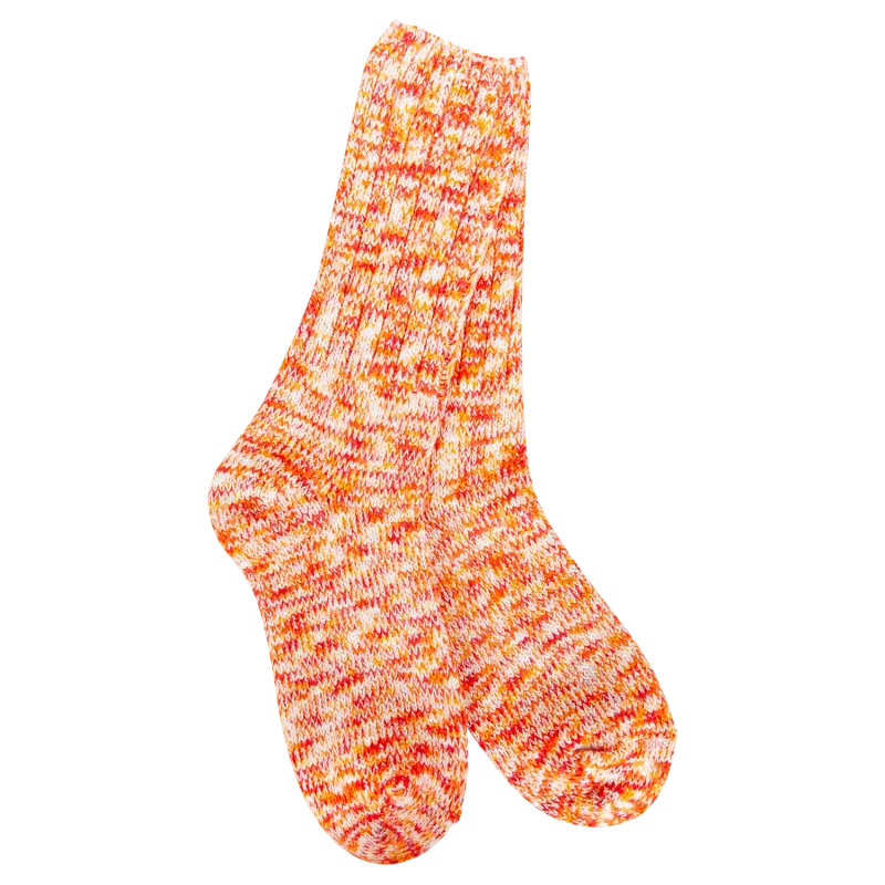 Ragg Crew Socks-Orange Multi Ragg Crew Socks-Orange Multi