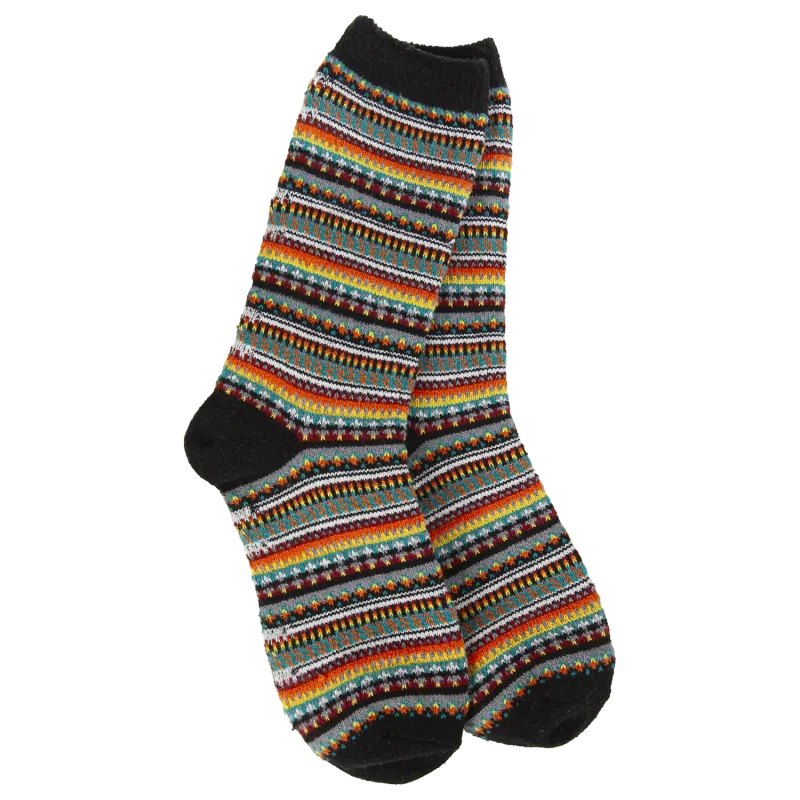 Weekend Crew Socks-Black Stripe Weekend Crew Socks-Black Stripe