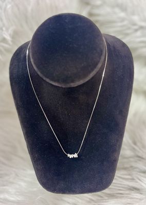 Silver Pearl/Bead Necklace