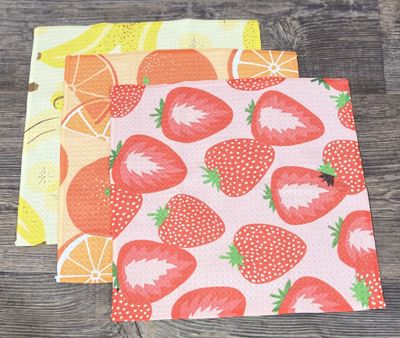 Favorite Fruit 3 Dishcloth Set Favorite Fruit 3 Dishcloth Set