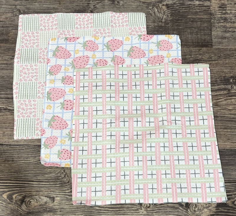 Spring Picnic Day 3 Dishcloth Set