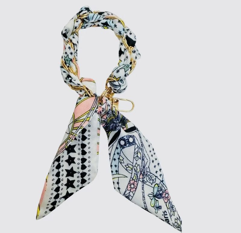 All Heart Silk Scarf Phone Wristlet/Bag Charm