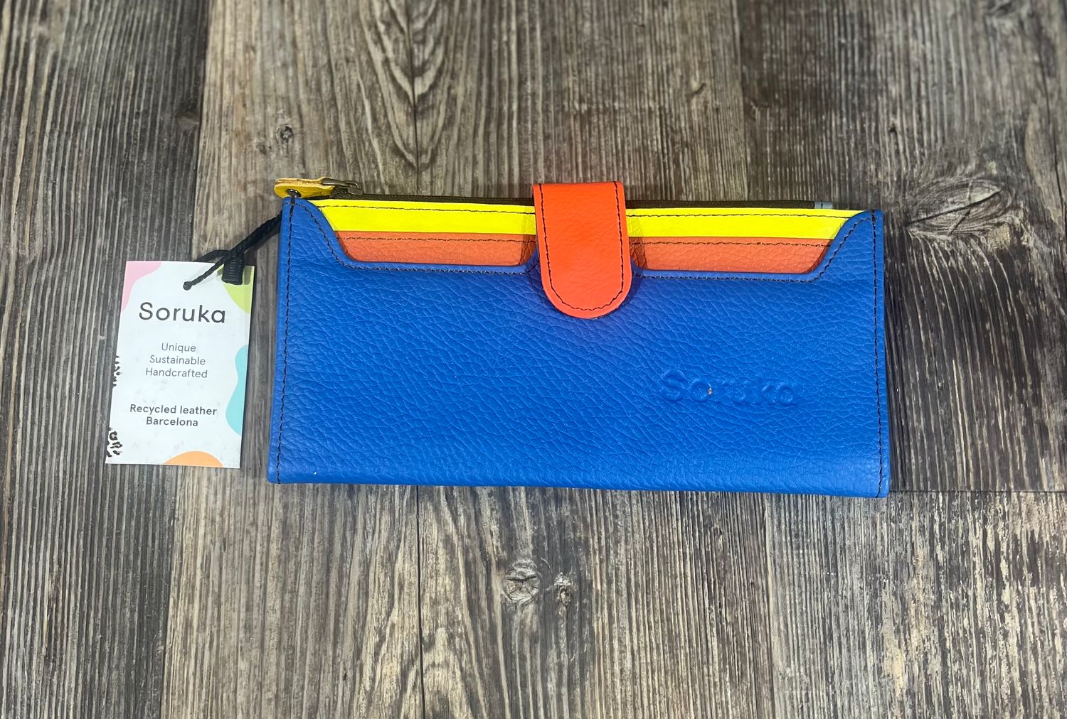 Janet Wallet in Blue Mix