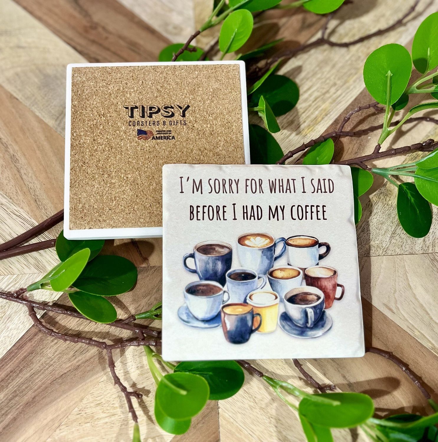 Before I Had Coffee Ceramic Coaster