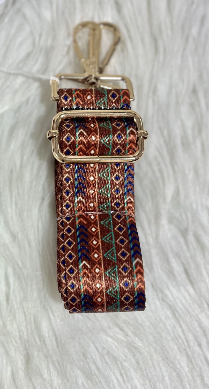 Boho Stripe Adjustable Guitar Strap