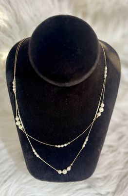 Layered Pearl Necklace