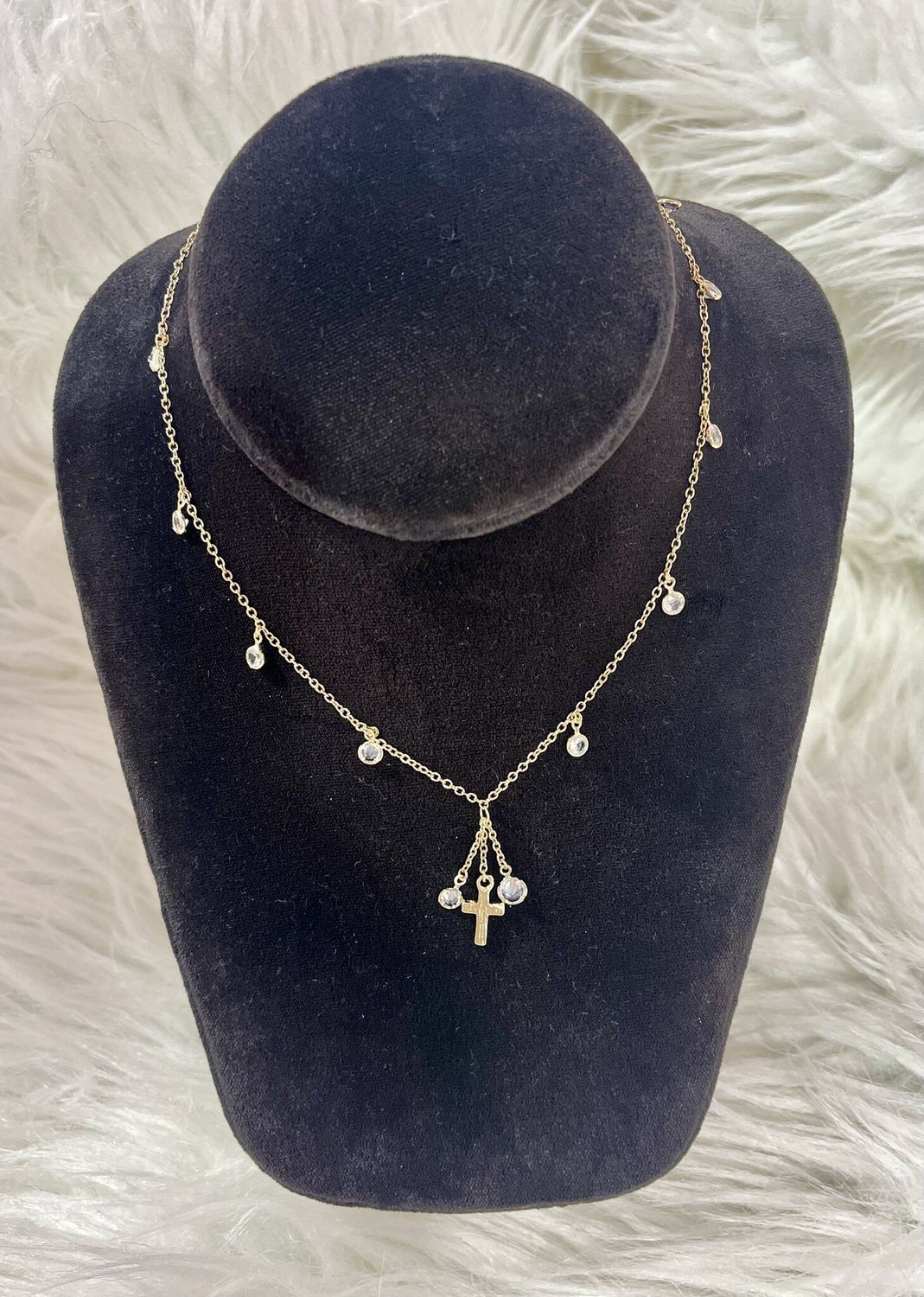 Stone/Cross Necklace