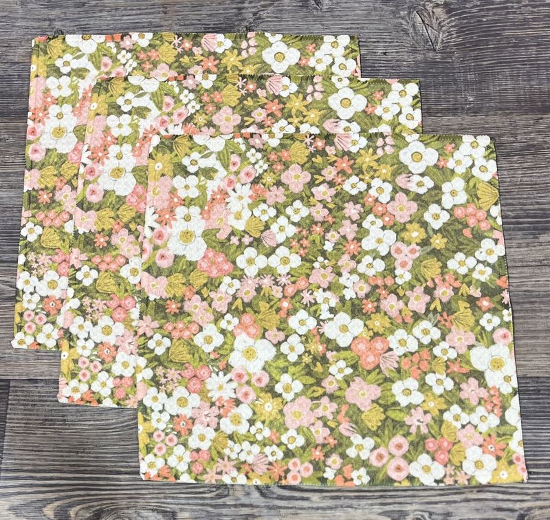Gilded Garden 3 Dishcloth Set