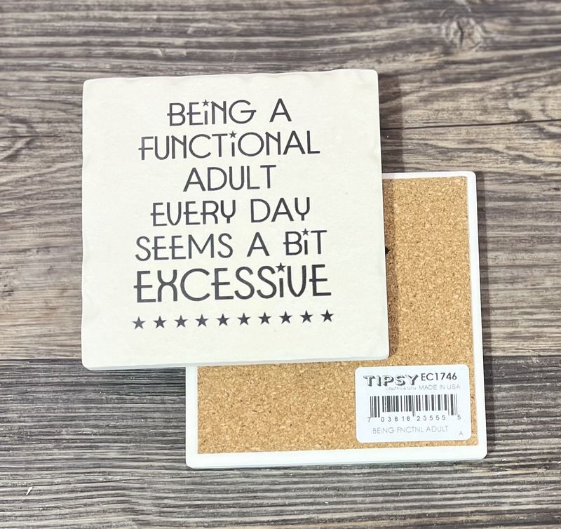 Functional Adult Ceramic Coaster