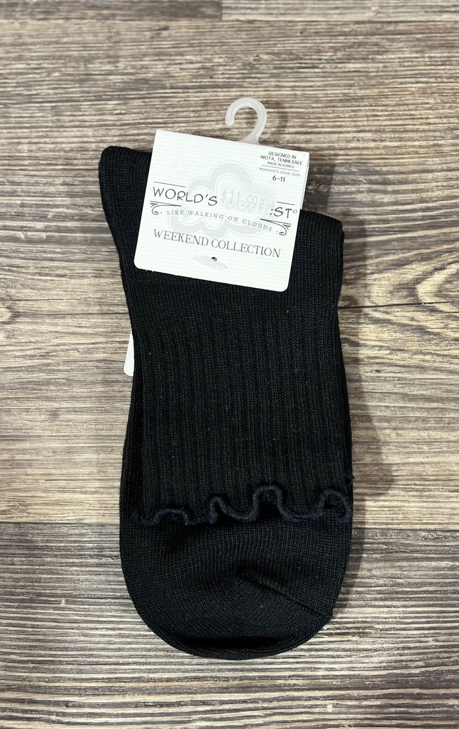 Black Ruffle Socks