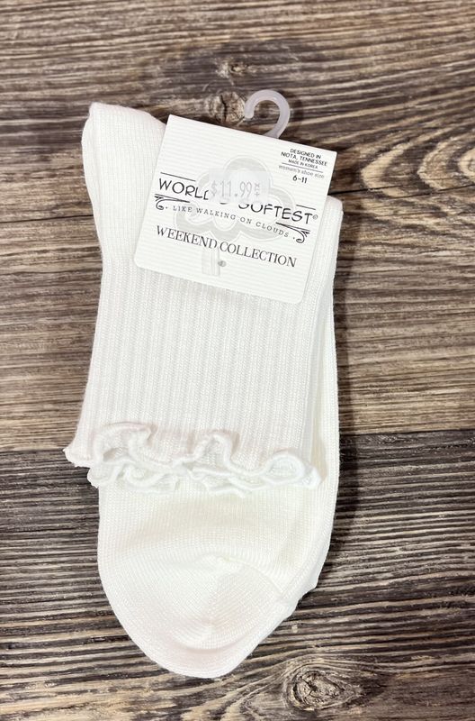 White Ruffle Socks White Ruffle Socks