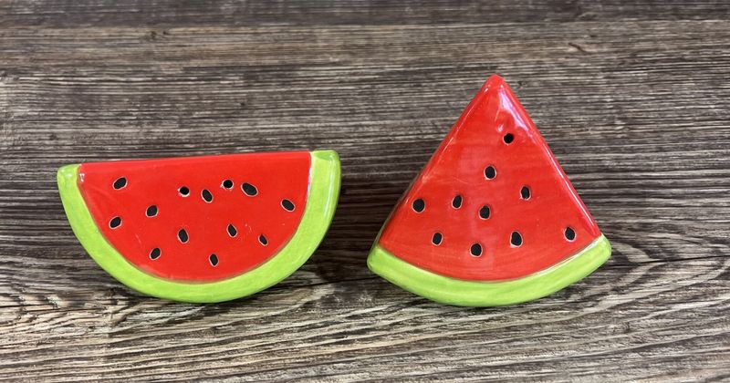 Watermelon Salt &amp; Pepper Shaker Set