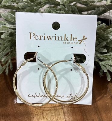 Gold Double Layer Hoop Earrings