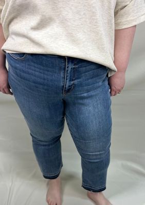Fighting Feelings Cropped Bootcut Jeans